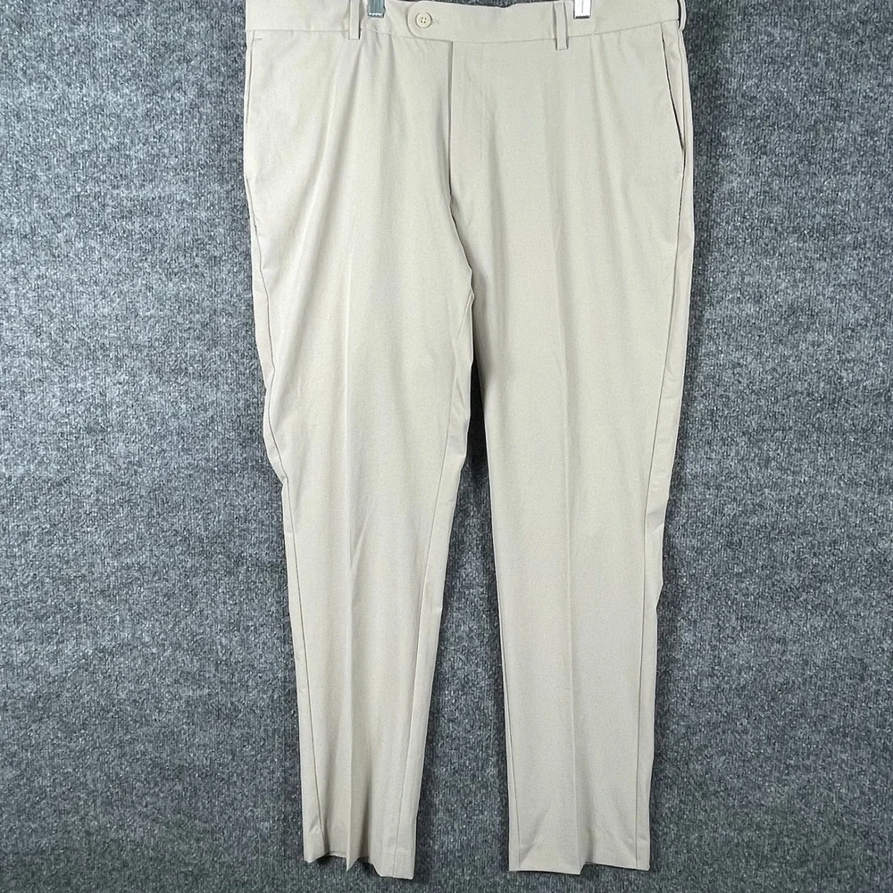 Peter Millar Pants Mens 38x32 Beige Crown Performance Trousers Golf Luxury Light